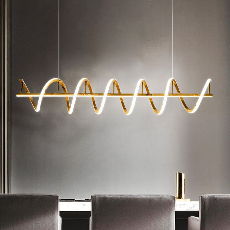 Curly Hanging Light