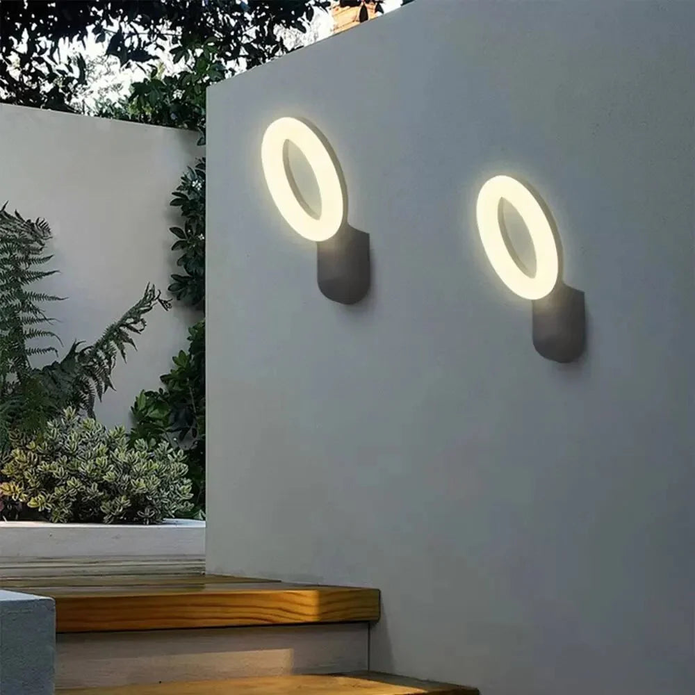 Wall-Mounted Aluminum Light-Emitting Diode Outdoor Wall Lamp