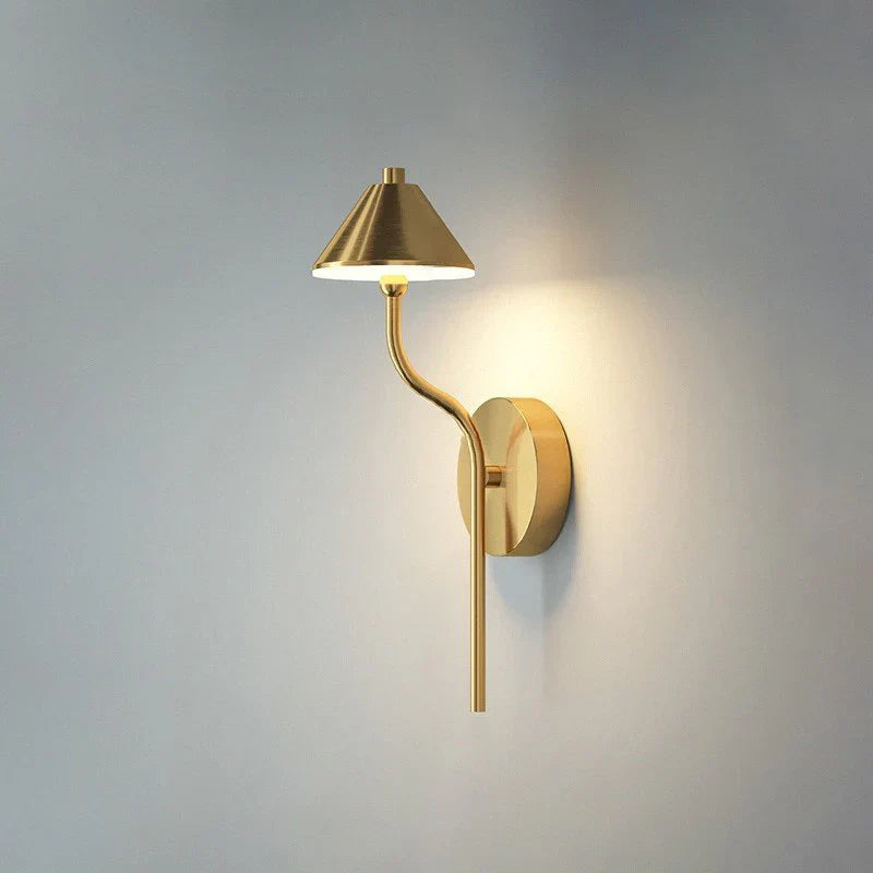 Umbrella Gold Wall Light