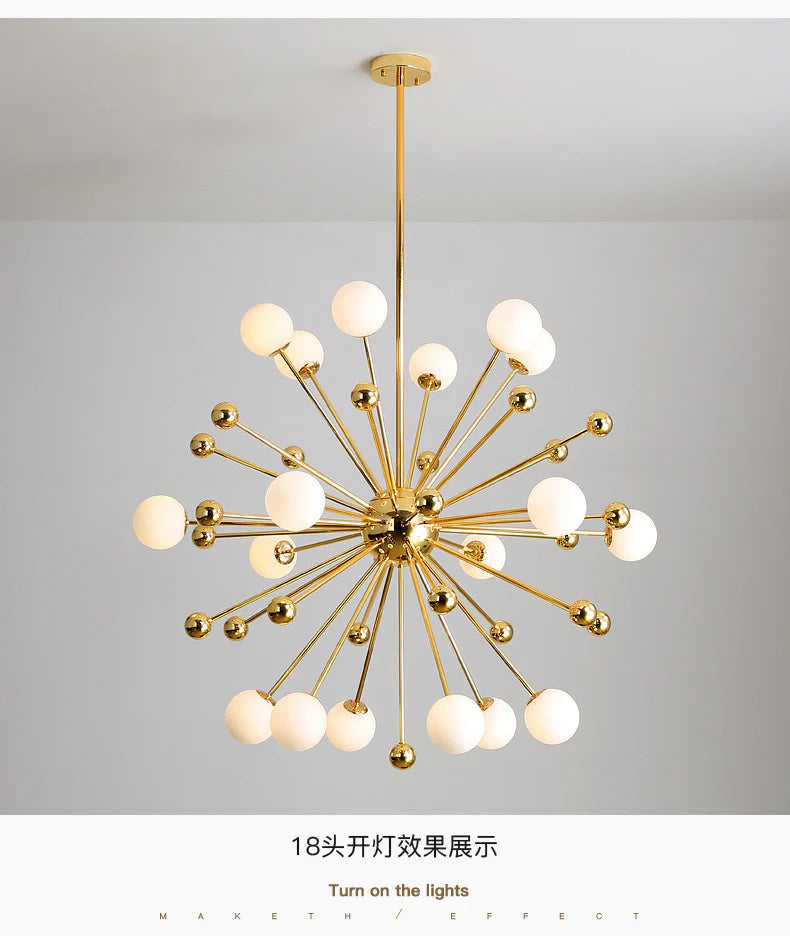 18 heads Globe Chandelier