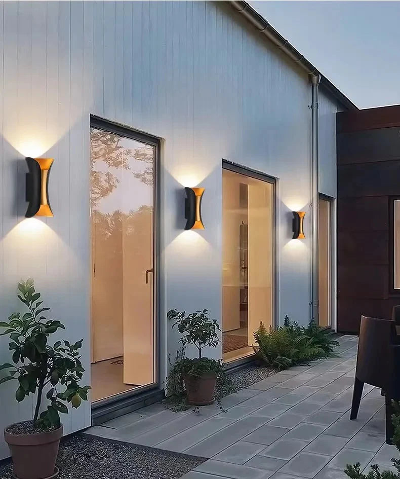 Led Black Golden outdoor Light