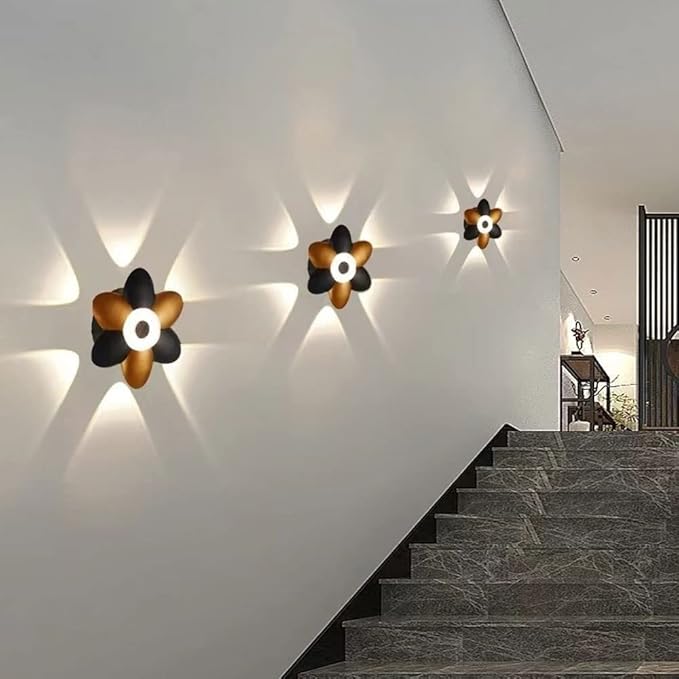 LED Indoor Background Wall Lamp Lotus Shaped Lighting