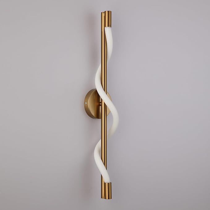 Metallic Spiral Led Wall Light