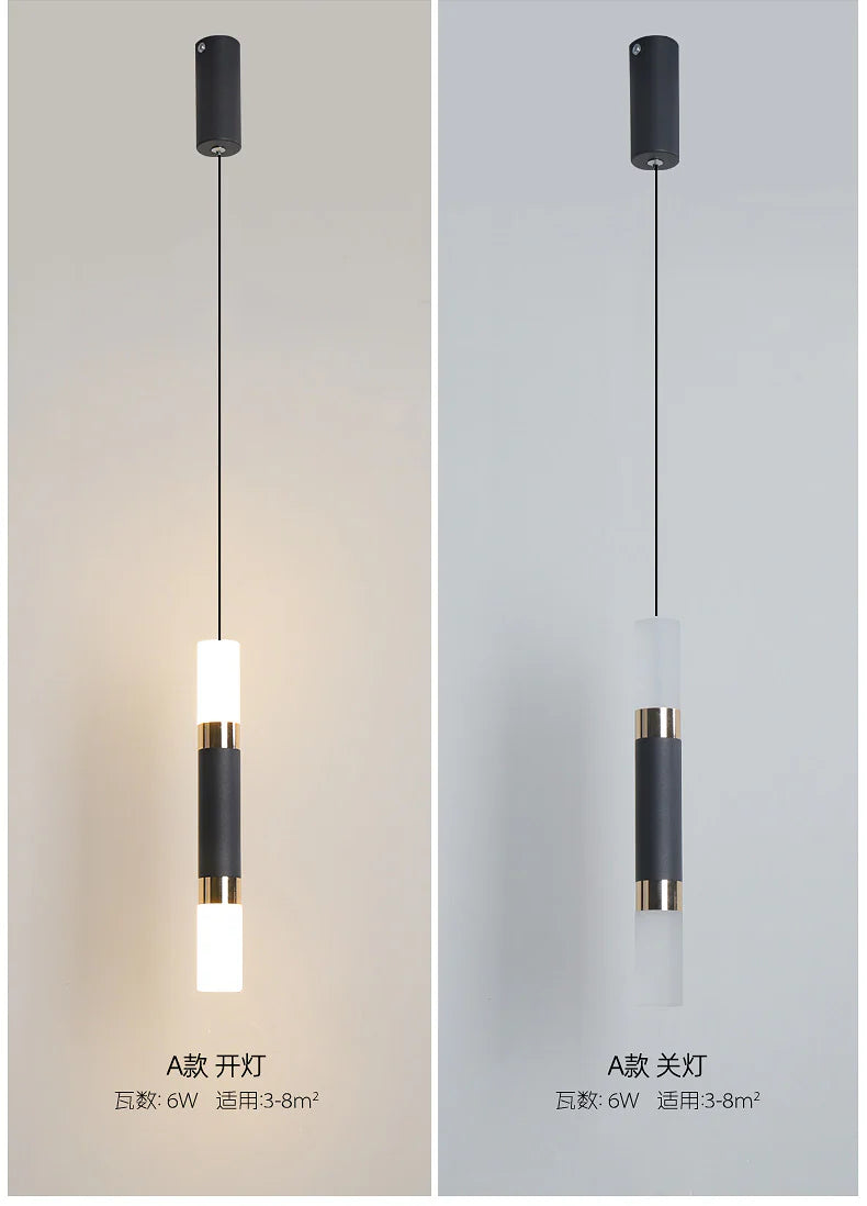 Double Side Hanging Cylinder Light