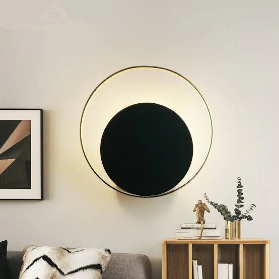 Ring Dark Moon Wall Light