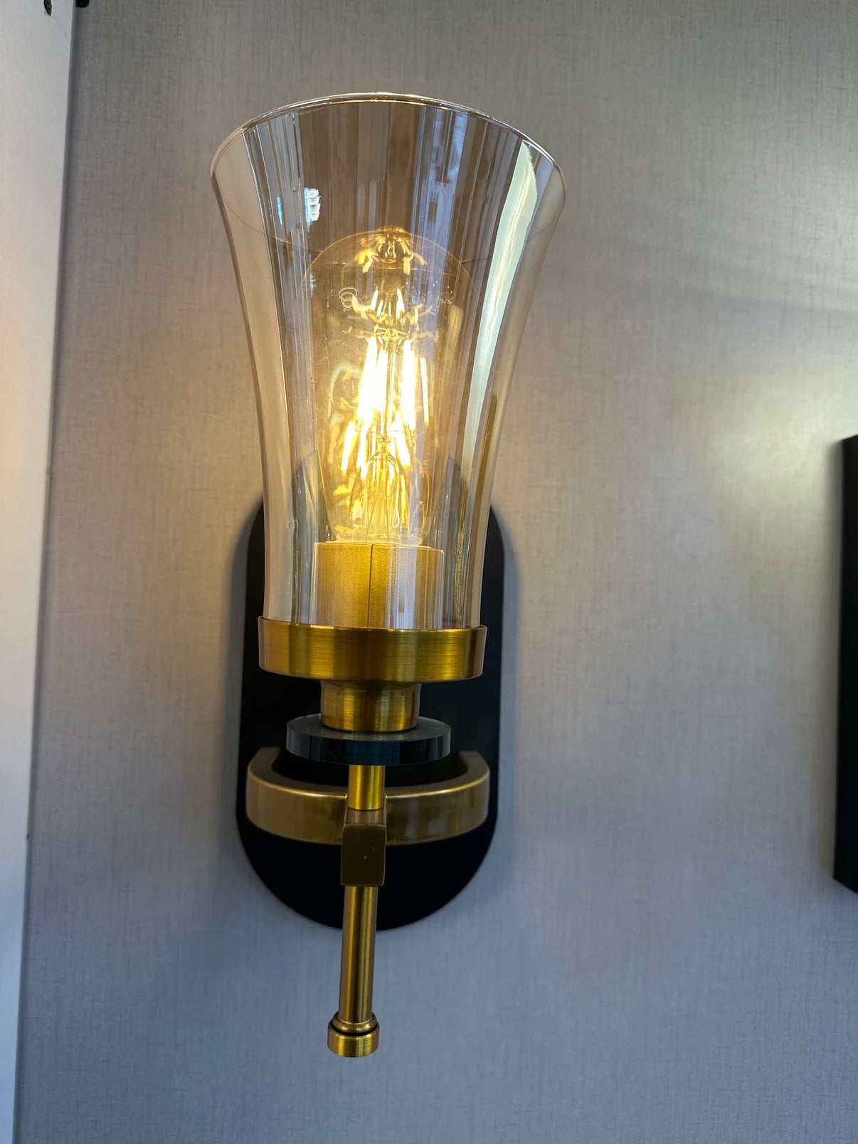 Black Nordic wall Light
