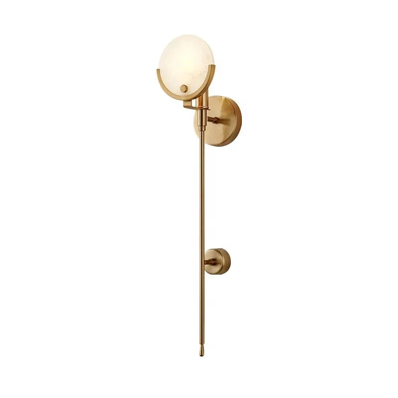 Marble Gold Flower Wall Light