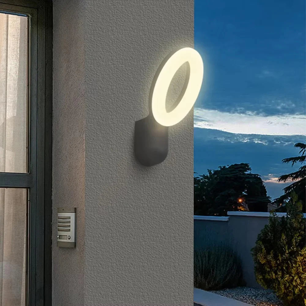 Wall-Mounted Aluminum Light-Emitting Diode Outdoor Wall Lamp