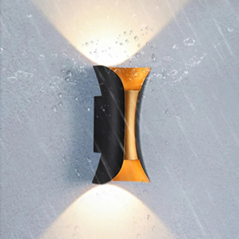 Led Black Golden outdoor Light