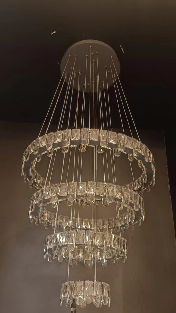 Crystal Rings Chandelier