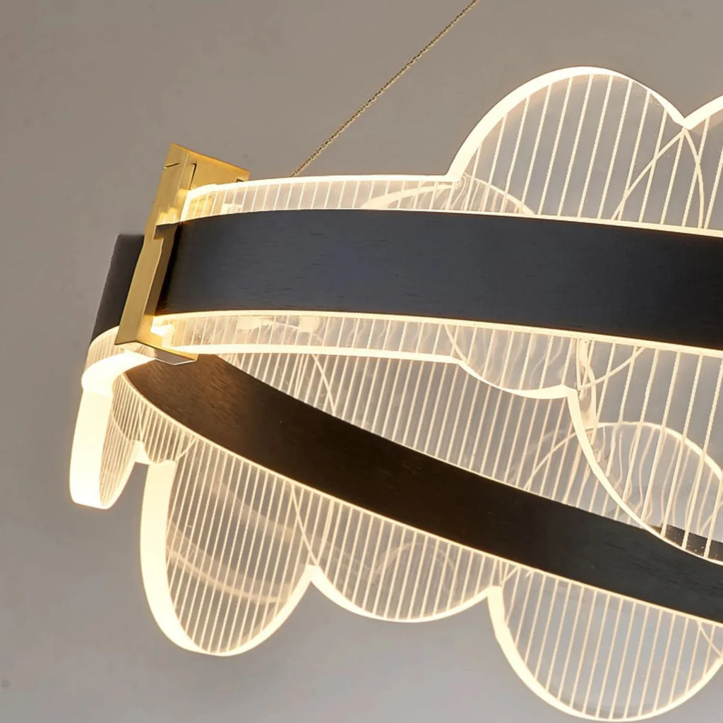 New modern Double Ring Chandelier