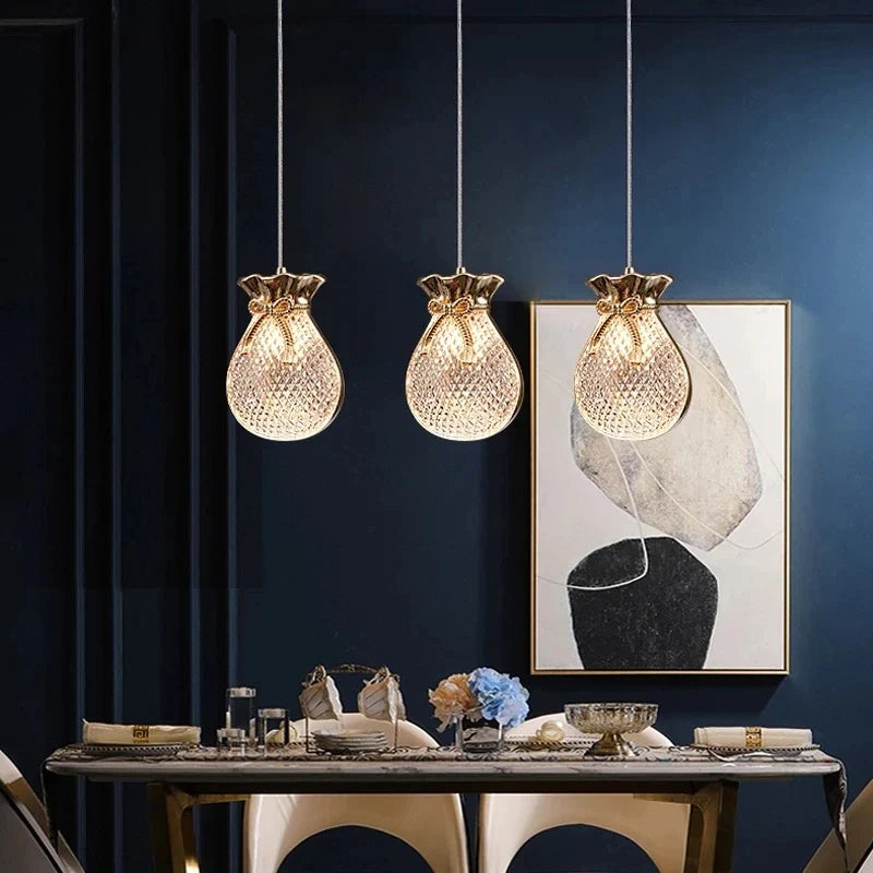 Lucky bag LED Pendants Nordic Crystal Series Hanging