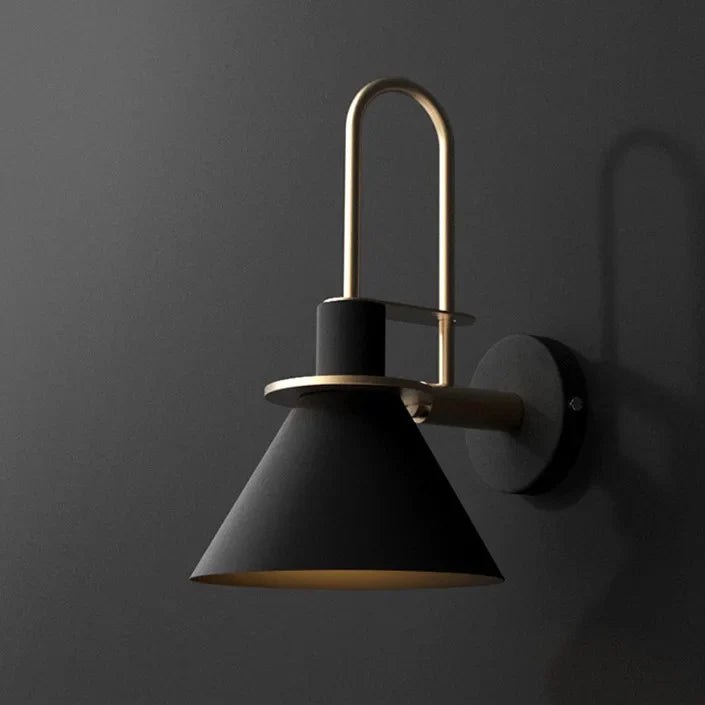 Luxury black lantern shape wall lamps