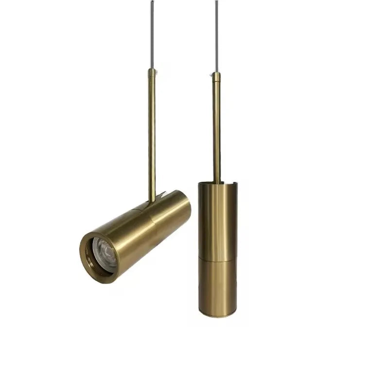 Golden Movable Cylinder Hanging Light