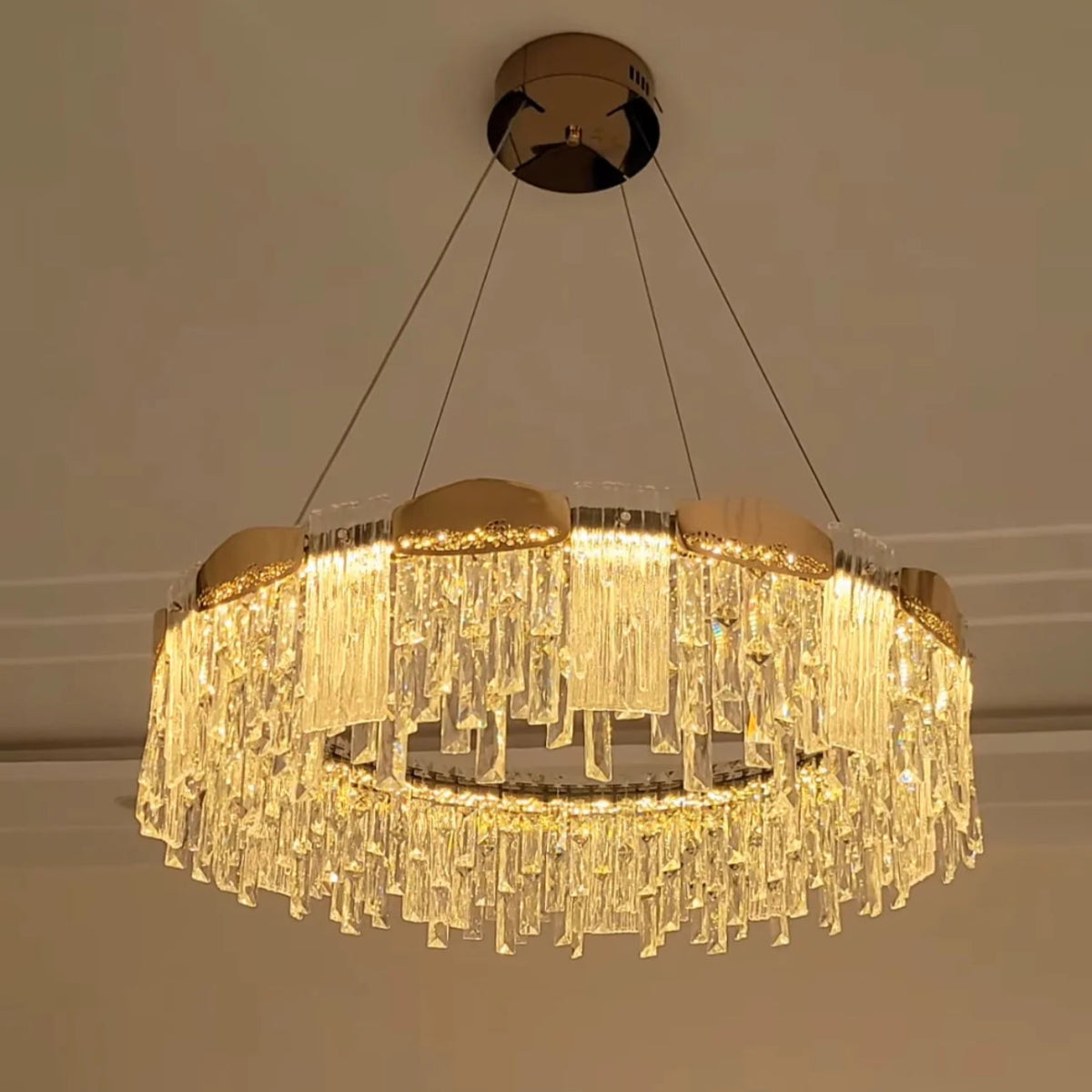 Aurora Crystal Ring Chandelier