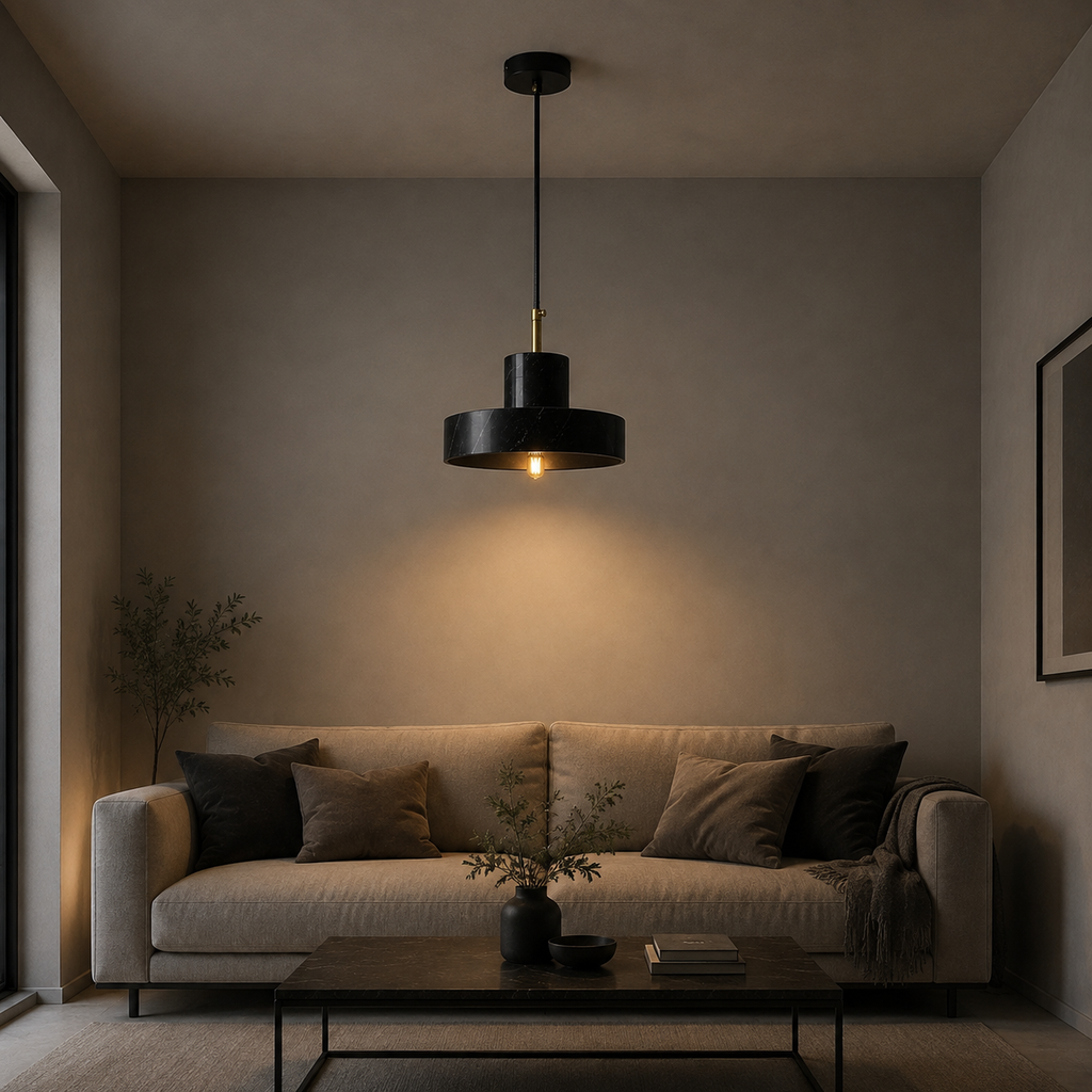 Black Texture Marble Hanging