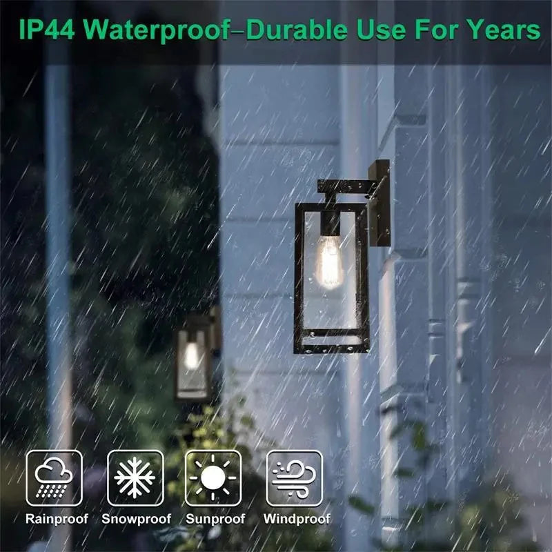 Modern Simple Square Outdoor Wall Lantern