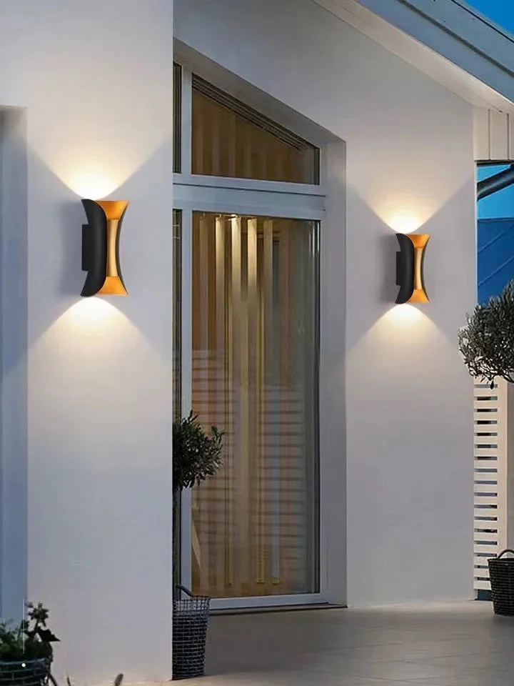Led Black Golden outdoor Light