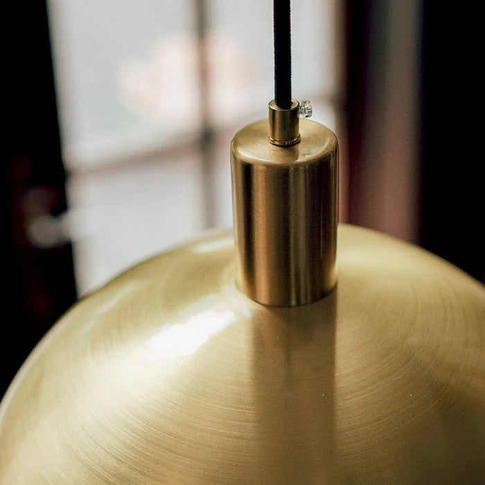 Century Brass Dome Pendant Light