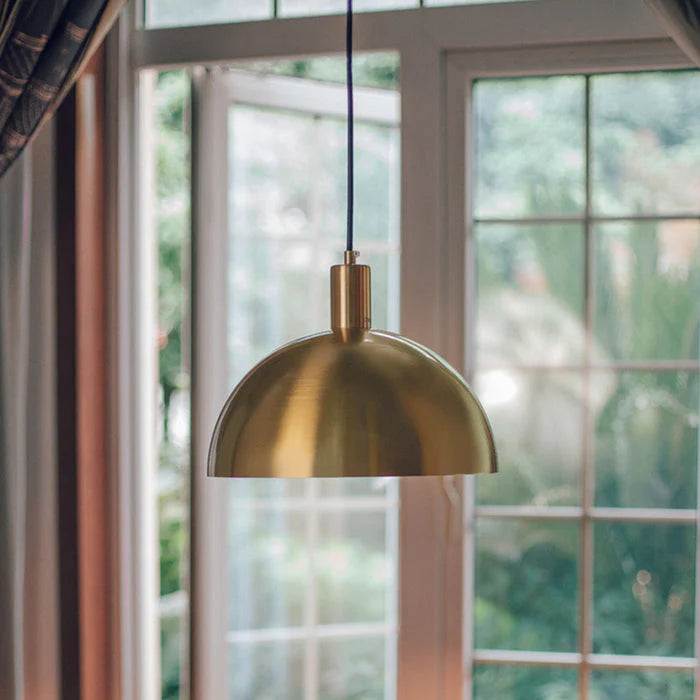 Century Brass Dome Pendant Light