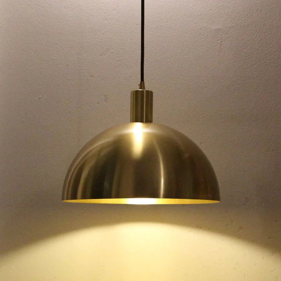 Century Brass Dome Pendant Light