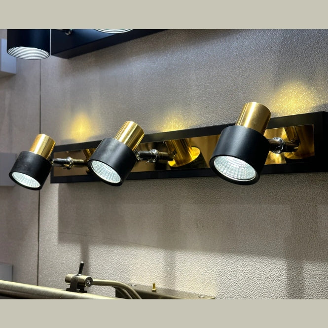 Cob Black Golden Vanity Light
