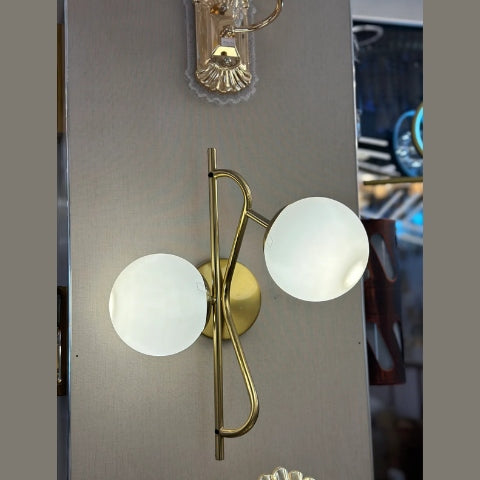 Modern Double Globe Wall Light