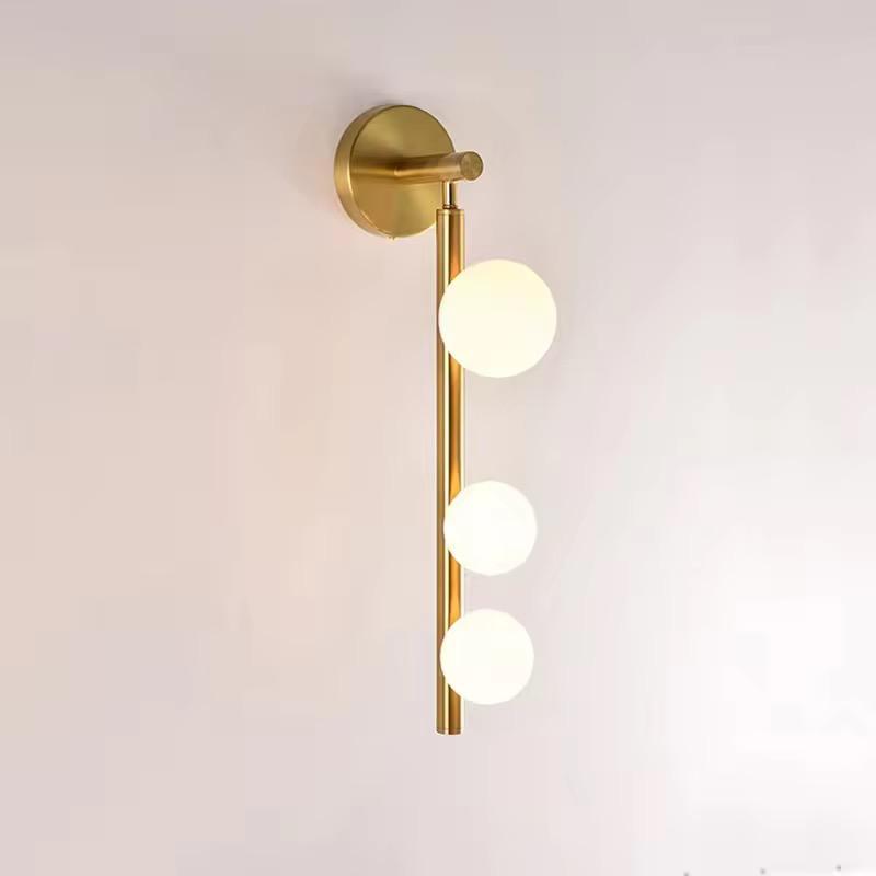 Staircase Glass Globe Wall Light