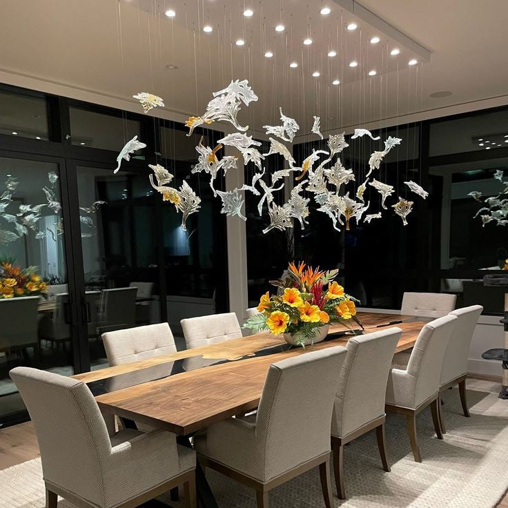 Fancy Leaf Hanging Light