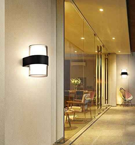 Round Outdoor Up Down Cylinder Light